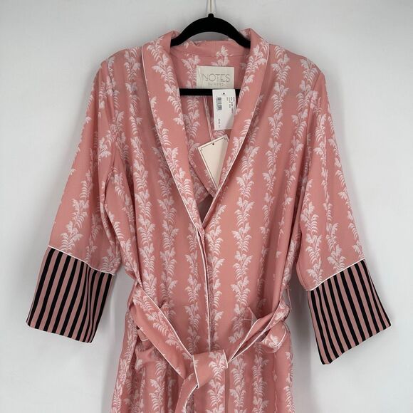 NWT NOTES DU NORD Kia Powder Palm Robe In Pink Size 42 Style 11025 - Picture 5 of 12